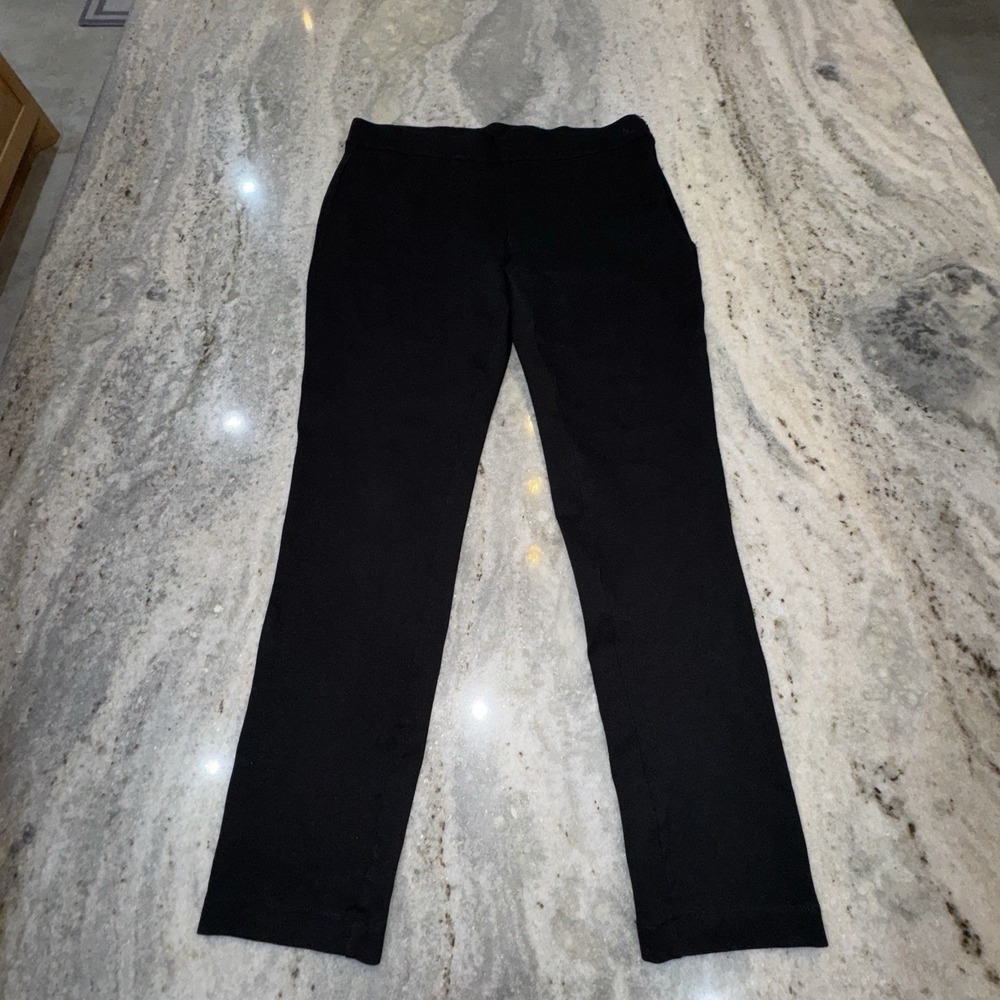 Eddie Bauer Women's 12 Black Pants Leggings Ankle Stretch High Rise Thick Hiking